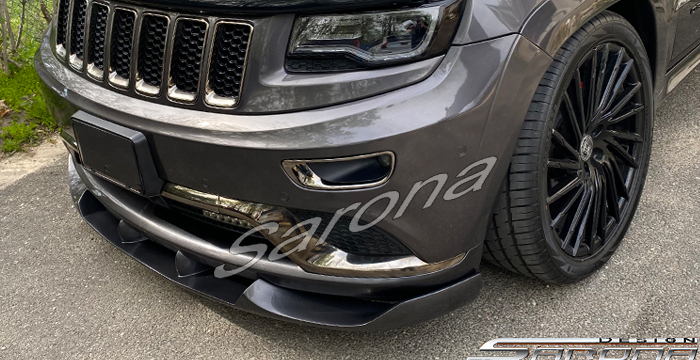 Custom Jeep Grand Cherokee  SUV/SAV/Crossover Front Add-on Lip (2011 - 2021) - $650.00 (Part #JP-039-FA)